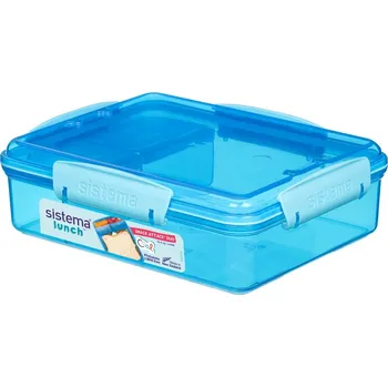 Dóza na potraviny SISTEMA Svačinový box 975 ml LUNCH TO GO, modrá
