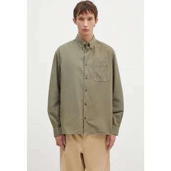 Pánská košile Bavlněná košile A.P.C. Chemise Mateo Logo, XL, zelená, 97X