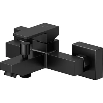 Vodovodní baterie CERSANIT Vanová a sprchová nástěnná baterie SELECTA černá S951-747