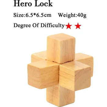 Hlavolam Dřevěný hlavolam, ježek v kleci, věž atp. - 10