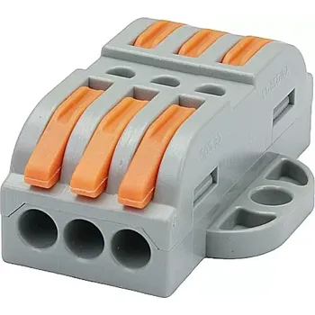 Tracon OVOFT33 Krabicová svorka pružinová 0,5-4mm2, 32A, 400VAC 3P (Tracon OVOFT33)