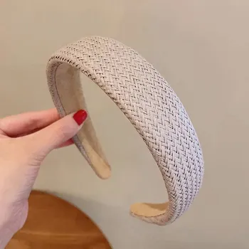 Čelenka Pletená čelenka široká módní | módní doplněk, čelenka do vlasů - šedá