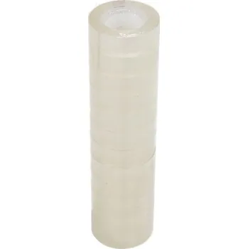 Lepicí páska Kancelářská izolepa TRANSPARENT - lepicí páska 19mm x 33m (balení 8 ks) (Jednotková cena 7,38 Kč)