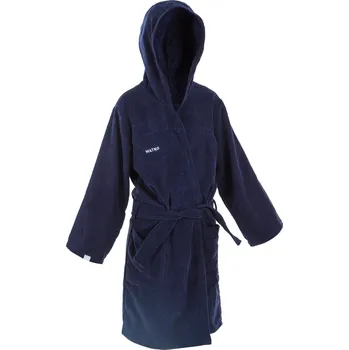 Chlapecký župan WATKO Dětský župan na vodní pólo 900 bavlněný tmavě modrý 5-6 LET MODRÁ