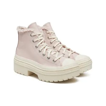 Pánská móda Plátěnky Converse Chuck Taylor All Star Lugged Heel Sherpa A09346C 662 Růžová 39_5