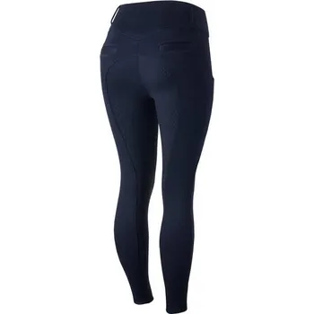 Jezdecké kalhoty Dámské zimní rajtky Horze Mira - se silikonovým sedem, 36 - Černá
