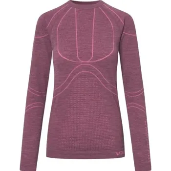 Dámské merino triko VIKING Lana Pro - Claret/light pink, S
