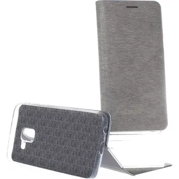 Pouzdro na mobilní telefon Pouzdro Vennus Book Silver Samsung J6 2018 J600 Stříbrné