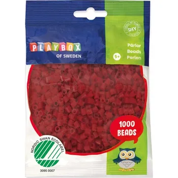 Dětské navlékací korálky Zažehlovací korálky 5 mm tmavě červené 1000 ks