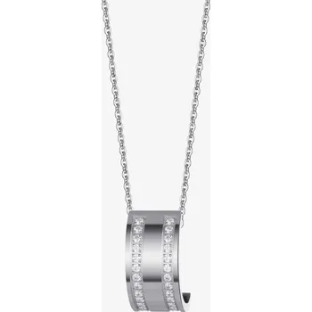 Náhrdelník Přívěsek s řetízkem z chirurgické oceli Mia s kubickou zirkonií Preciosa Délka řetízku: 40 + 7 cm adjusta