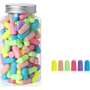 Špunt do uší Špunty proti chrápání do uší na klidný spánek | ucpávky uší - barevné 120 ks