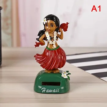 solární havajská tanečnice do auta | dekorace do auta na solární nabíjení - A1