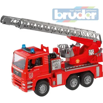 BRUDER 02771 (2771) Nákladní auto MAN - požární žebřík + maják | AS84