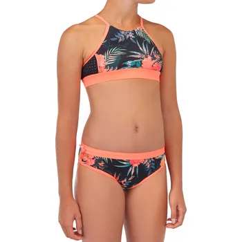 Dámské plavky DECATHLON Dívčí plavky spodní díl MAS 900 SHISO 12 LET ČERNÁ