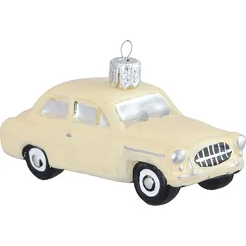 Skleněný veterán v béžovém lesku