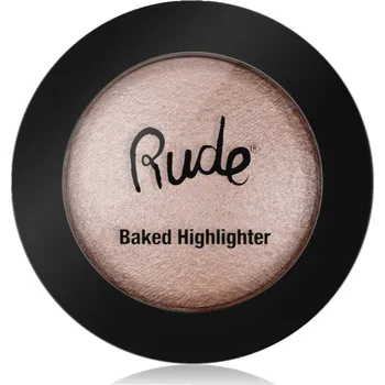 Rozjasňovač Rude Cosmetics Baked Highlighter kompaktní pudrový rozjasňovač odstín All Eyes On Me 7 g