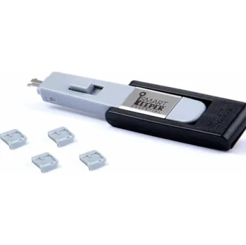USB hub Smartkeeper Mini Mini USB-B Port Blocker šedý 4ks.+klíč