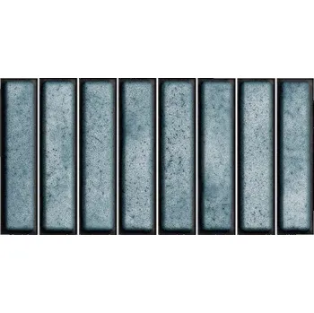 Obklad OBKLAD EL BARCO DOMINO AZUL BLUE GLOSSY 15X30