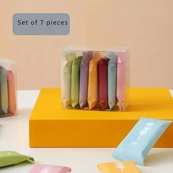 Ručník Cestovní jednorázový bavlněný ručník pro obličej | kompaktní hygienický ručník 14 ks - 7 ks