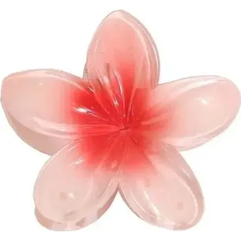 Květinová spona do vlasů pro ženy | dámské doplňky | vlasové ozdoby - béžově červená