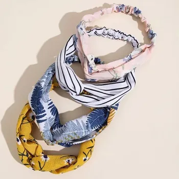 Čelenka Boho čelenky se sukem do vlasů | dámské doplňky, čelenky na vlasy 4 ks - 4ks potištěné smíšené