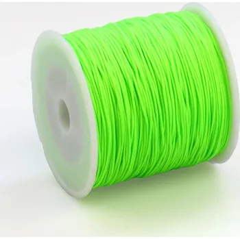 Dětské navlékací korálky Pro Háčkování Šňůrka nylonová 0,8 mm neon zelená 5 m