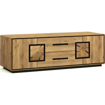 Knihovna Dubový televizní stolek Arizona 4 z masivu