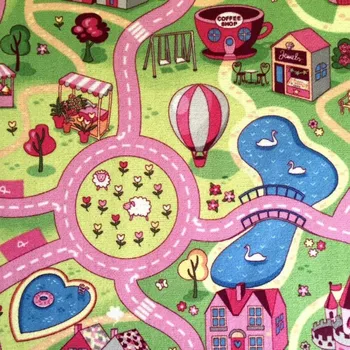 Koberec Dětský koberec Sladké město Kulatý průměr 120 cm Kulatý průměr 120 cm