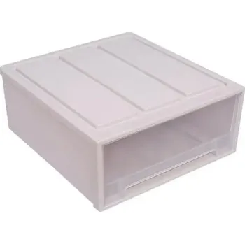 Úložný box Plastová krabice na oblečení | úložná skříň, skladovací box - Bílý