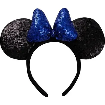 Čelenka Čelenka s ušima pro dívky | party doplňky - 3D modrá černá