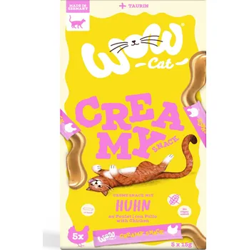 Pamlsek pro kočku 5x15g Wow Cat Creamy Snack - kuřecí