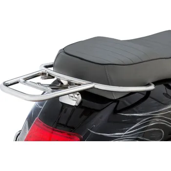 Nosič na motocykl a skútr F.A. ITALIA Nosič zadního kufru Piaggio FA, chrom Vespa GTS / GTV 125 / 300 ccm FA0014