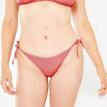 Dámské plavky OLAIAN Dámské plavky spodní díl Sofy na surf se šňůrkami na bocích růžový 40 RŮŽOVÁ