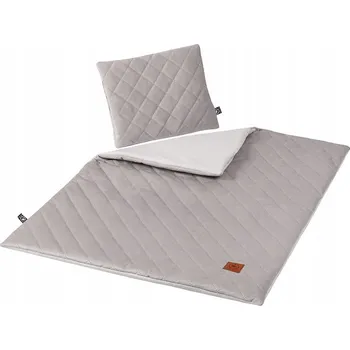 Dětská deka DEKA 75x100 PROŠÍVANÁ 2-dílná Velvet ŠEDÁ RoyalChild