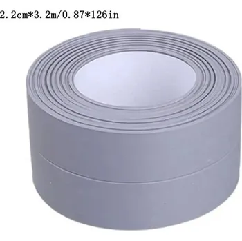 Lepicí páska Voděodolná samolepící páska do koupelny | těsnící páska, páska na vanu - Šedá,2,2 cm x 3,2 m