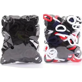 Barevné gumičky pro dívky | dětské vlasové doplňky 100 ks - černý student