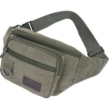 Outdoorové zavazadlo Cestovní plátěná ledvinka pro muže a ženy | pouzdro, taška na bok - zelený