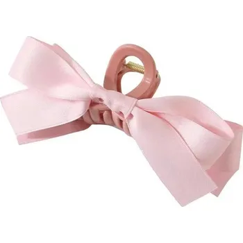 Módní sponky do culíku mašle | doplněk do vlasů - růžový