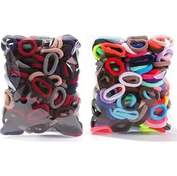 Barevné gumičky pro dívky | dětské vlasové doplňky 100 ks - Morandi barevné