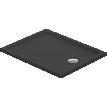 Sprchová vanička CERSANIT Obdélníková sprchová vanička TAKO 100x80x4 černá matná S204-041