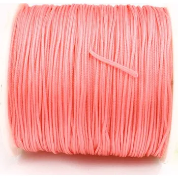 Dětské navlékací korálky Pro Háčkování Šňůrka nylonová 0,8 mm lososově růžová 5 m