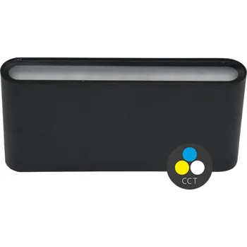 Venkovní osvětlení Ecolite SMD fasádní svítidlo 2x6W 800lm CCT IP65 černé ZFP12-CR