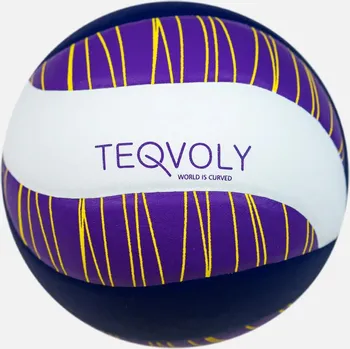 Fotbalový míč TEQBALL Míč TEQVOLY BÍLÁ|FIALOVÁ