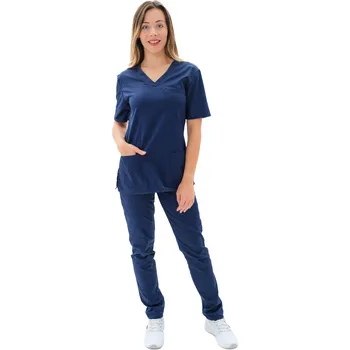 Zdravotnický oděv Perlička® Zdravotnická košile LORA SATTÉ Navy modrá Barva: Navy, Velikost: 36
