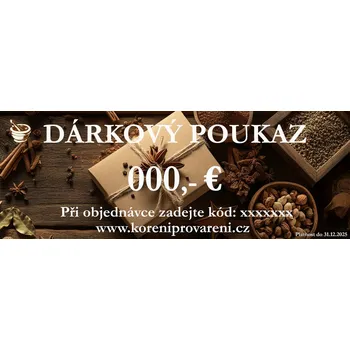 Koření Slevový kupón/poukaz 80€