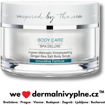 Tělový peeling BODY CARE - Spa Deluxe - Ginger-Sea Salt Body Scrub - Rozmazlující tělový peeling s kousky zázvoru 200ml