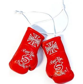 Boxerky West Coast Choppers -Mini Boxerky WCC - MINI BOXING GLOVES PAY UP SUCKER - RED