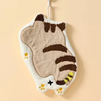 Dětský ručník z korálového sametu s poutkem | dětský ručník | osuška pro děti - hnědý