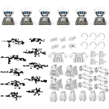 ostatní stavebnice Vojenská stavebnice s figurkami a nočním viděním | lego styl komponenty - K180-6 ks