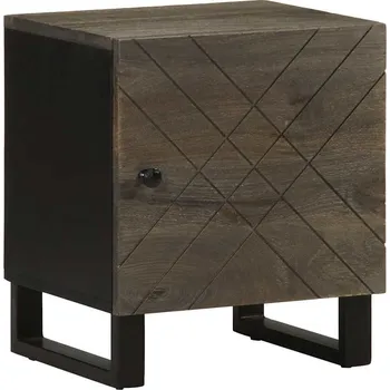 Noční stolek vidaXL Noční stolek černý 40 x 33 x 46 cm masivní mangovníkové dřevo [4017680]